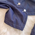 Denim Vest & Wide-leg Jeans 2Pcs