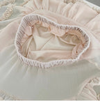 Off-shoulder Chiffon Top & Skirt 2Pcs
