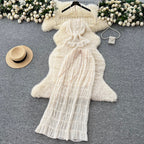 Backless Halter Top & Skirt 2Pcs