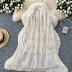 Sweetie Butterfly Sequined Mesh Skirt