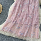 Sweetie Butterfly Sequined Mesh Skirt