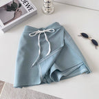 Chic High-waist Split Sportswear Shorts