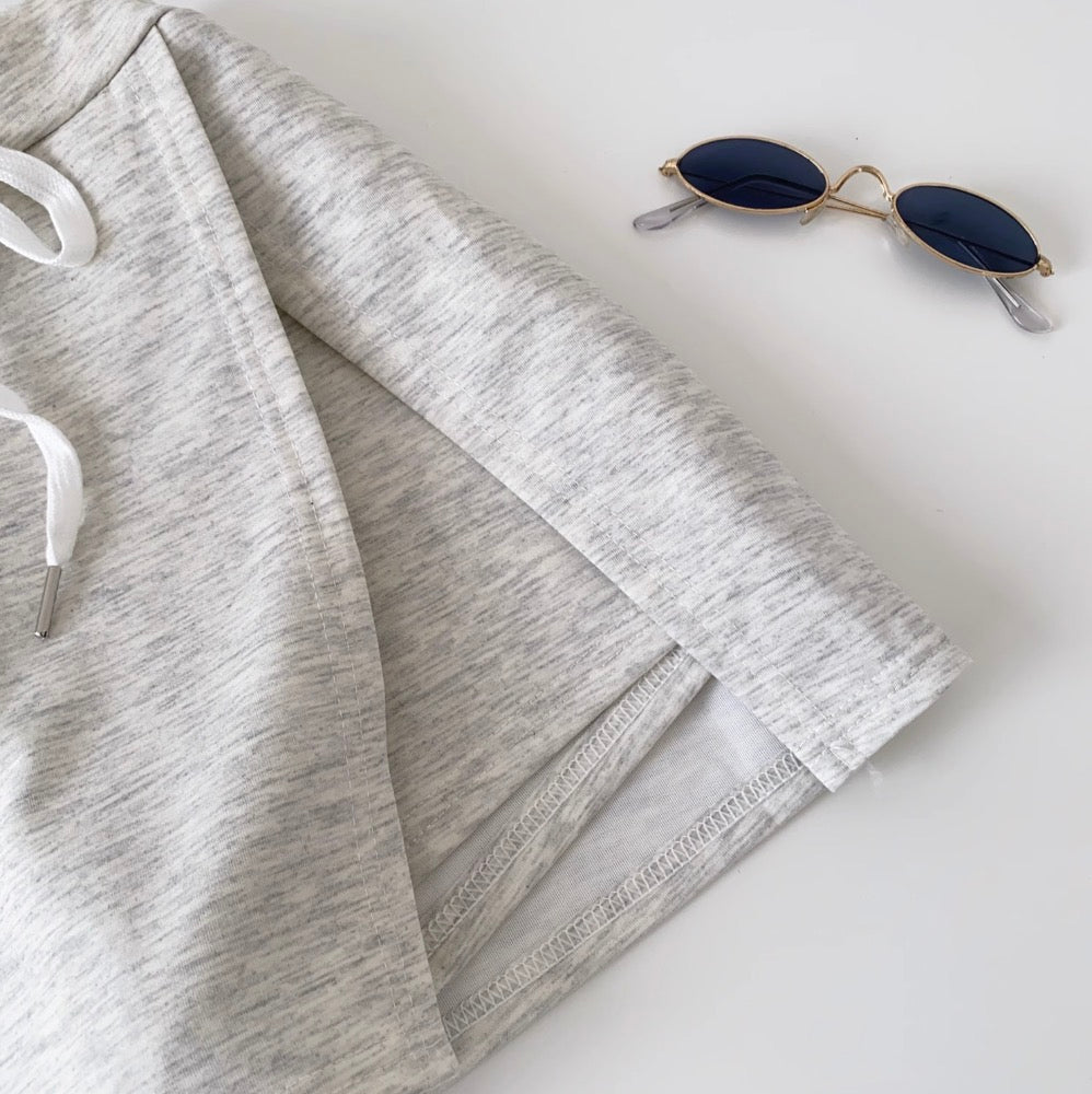 Chic High-waist Split Sportswear Shorts