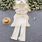 Sweetie Ruffled Top & Trousers 2Pcs