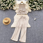 Sweetie Ruffled Top & Trousers 2Pcs