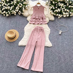 Sweetie Ruffled Top & Trousers 2Pcs