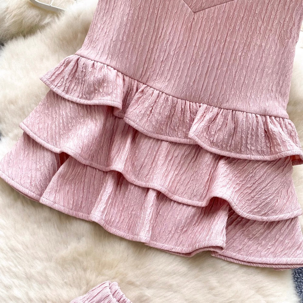 Sweetie Ruffled Top & Trousers 2Pcs