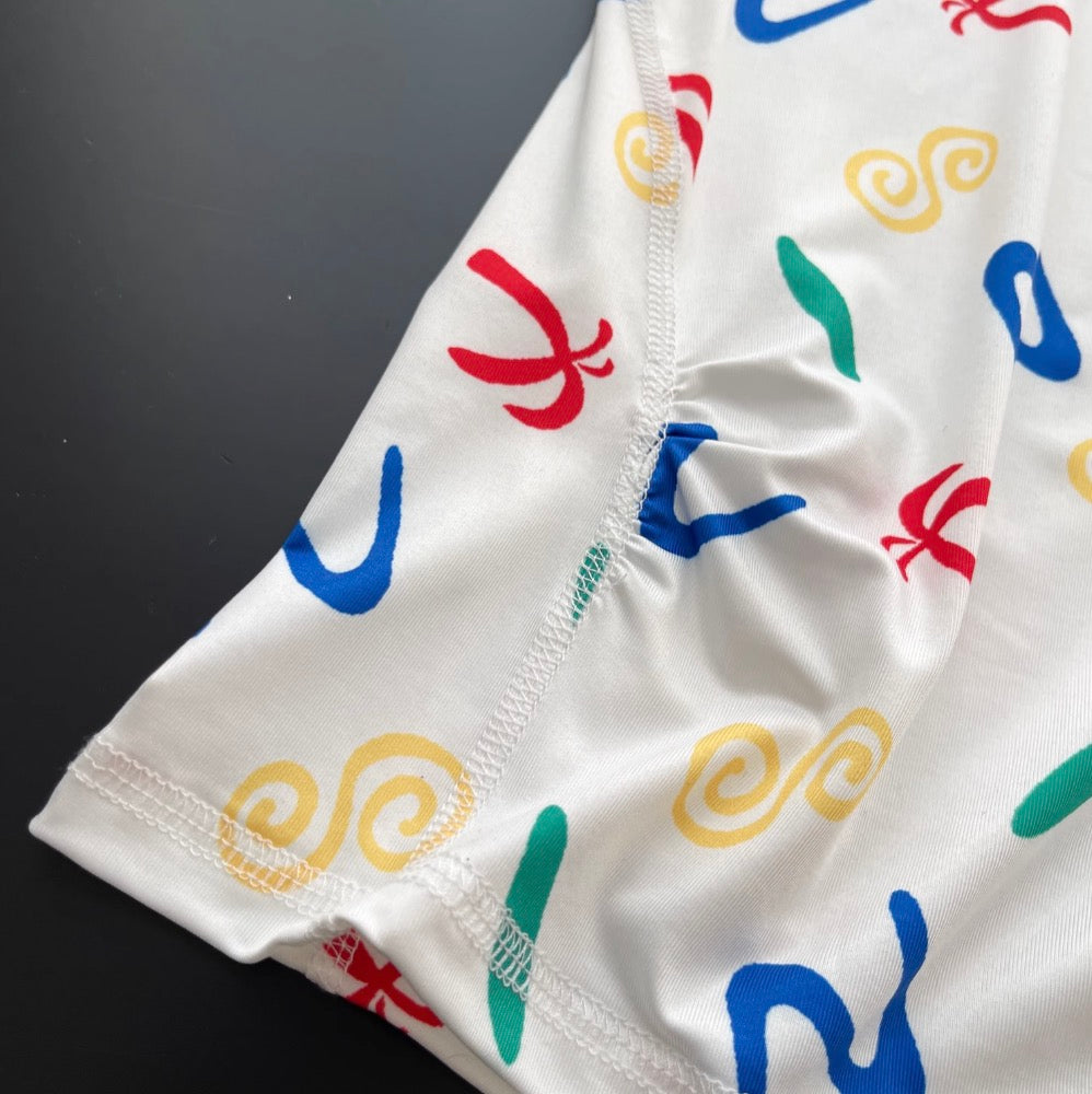 Chic Round Collar Printed T-shirt