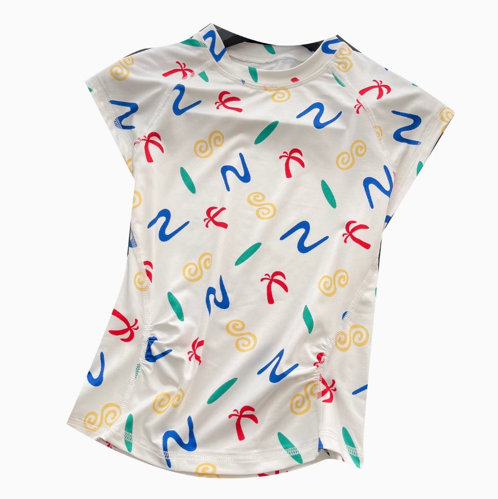 Chic Round Collar Printed T-shirt