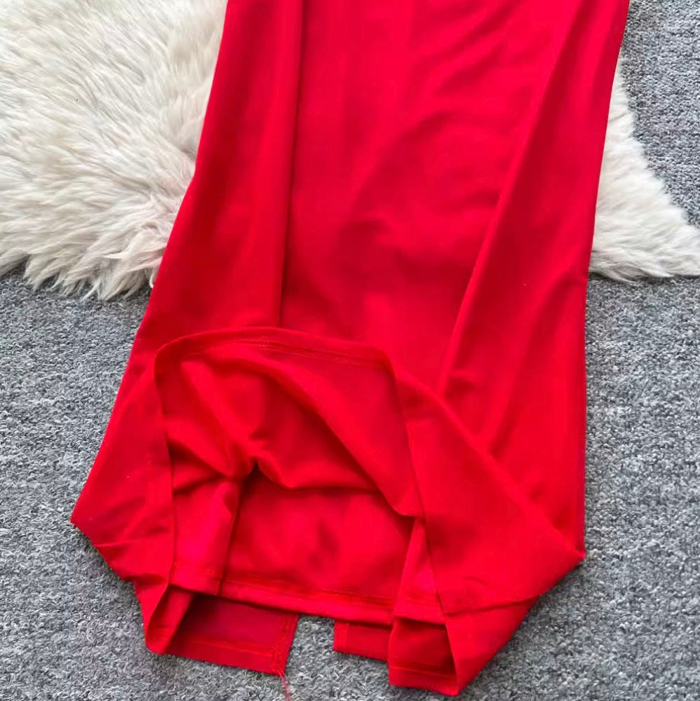 Vintage Plate Button Top & Skirt 2Pcs