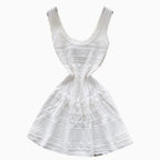 Vintage U-neck Knitted Slip Dress