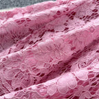 Floral Embroidered Lace Fishtail Dress