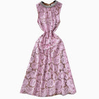 Elegant Beaded Embroidered Floral Dress