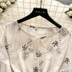 Bohemian Puffy Sleeve Printed Doll Dress
