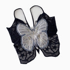 Beaded Crochet Padded Butterfly Camisole