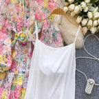 Colorful Hollowed Crochet Lace Dress