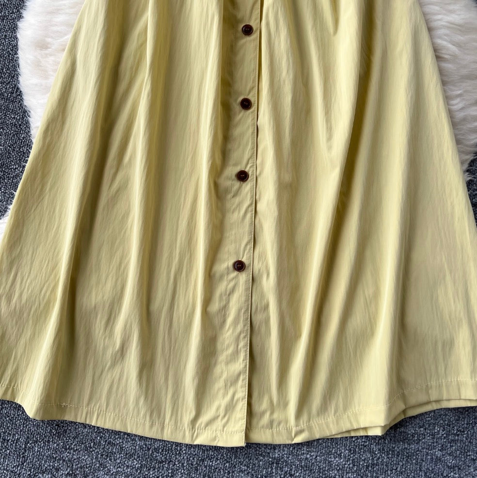 Vintage Short-sleeve Shirt Dress