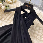 Cross Halter Top & Fishtail Skirt 2Pcs
