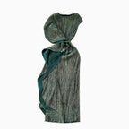 Asymmetric Irregular Design Glossy Dress