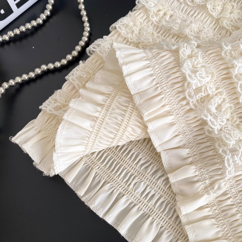 Bow-tie Lace Trim Sleeveless Top