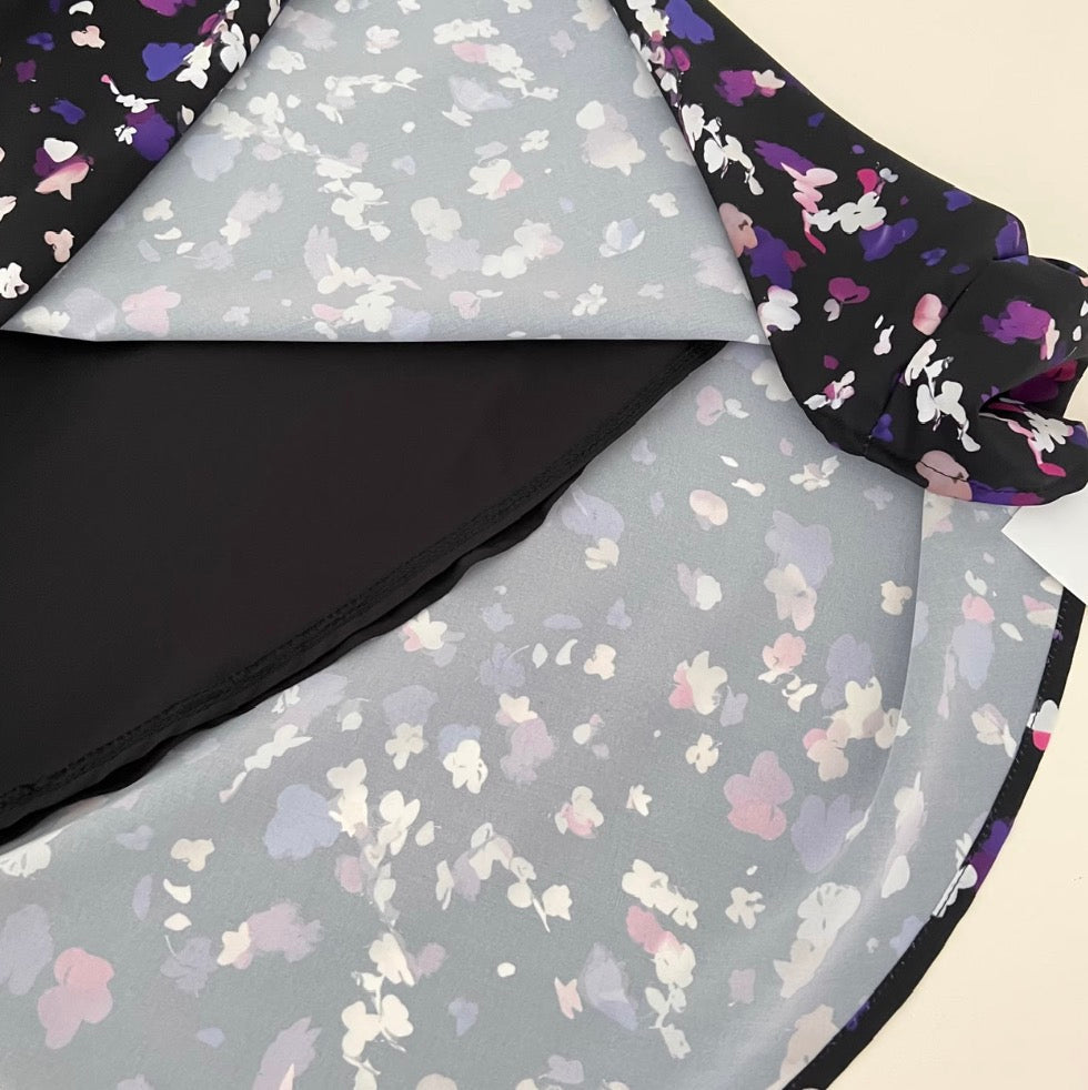 Vintage V-neck Floral Halter Dress