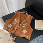Vintage Embroidered Loose Vest