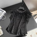 Premium Embroidery Sequined Lace Top