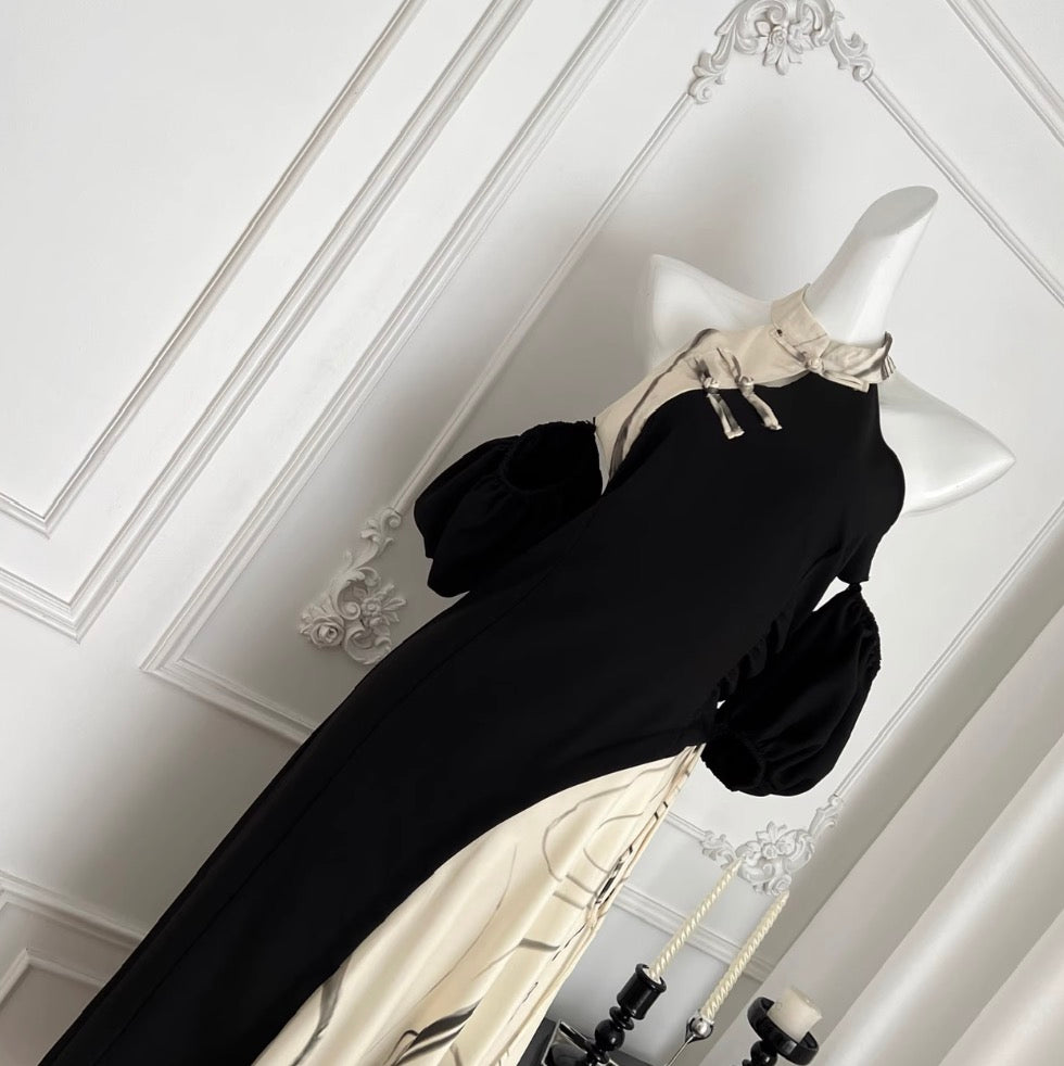 Chinese Style Ink Painting Dress