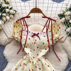 Sweetie Strawberry Printed Lace Dress