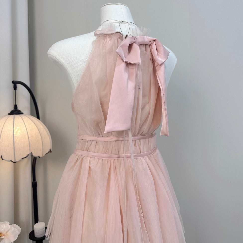Sweetie Pink Lace Patchwork Dress
