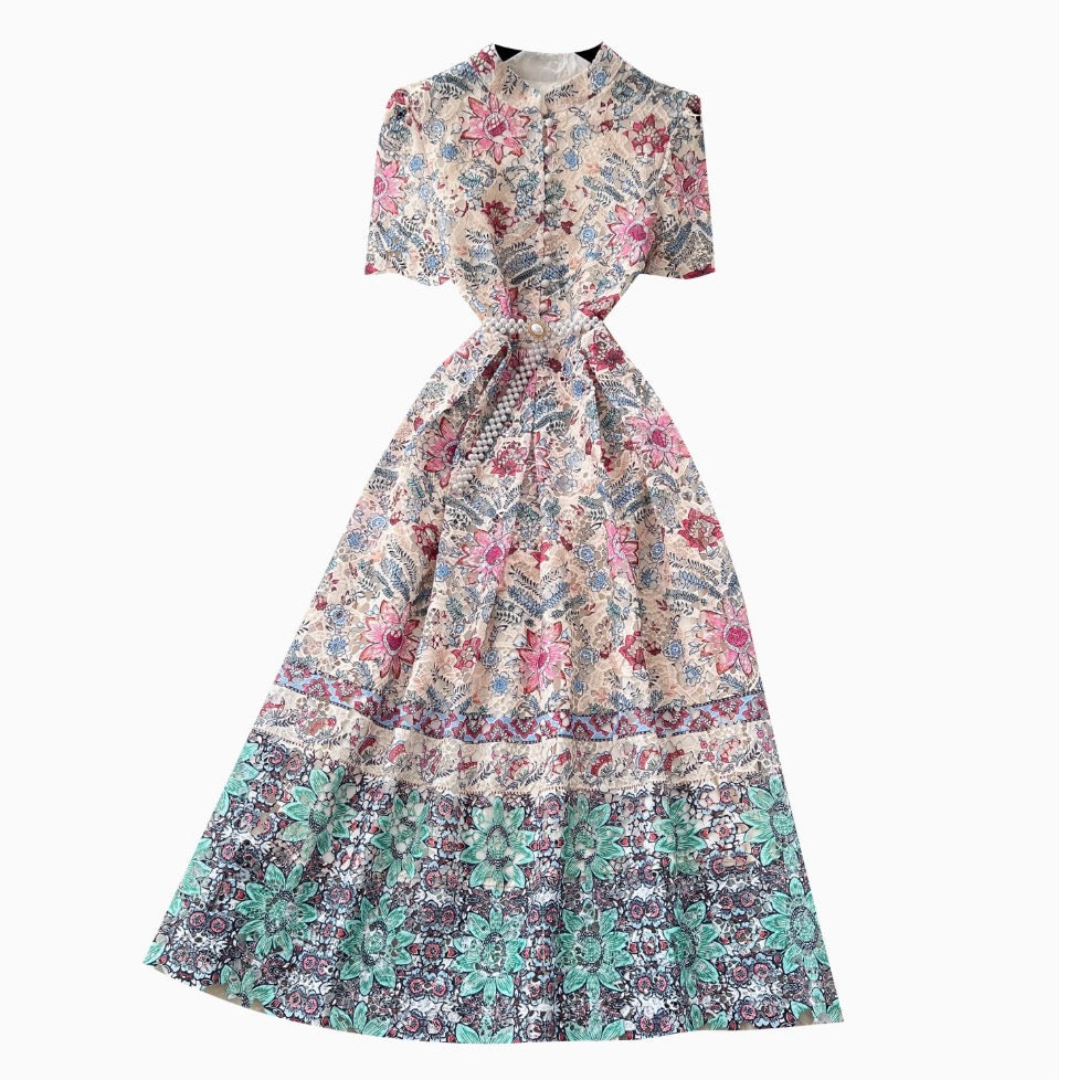 Premium Crochet Floral Lace Dress