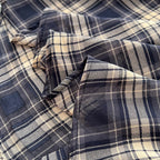Vintage Plaid Printed Top & Skirt 2Pcs
