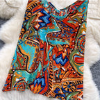 Vintage Abstract Printed Camisole Top