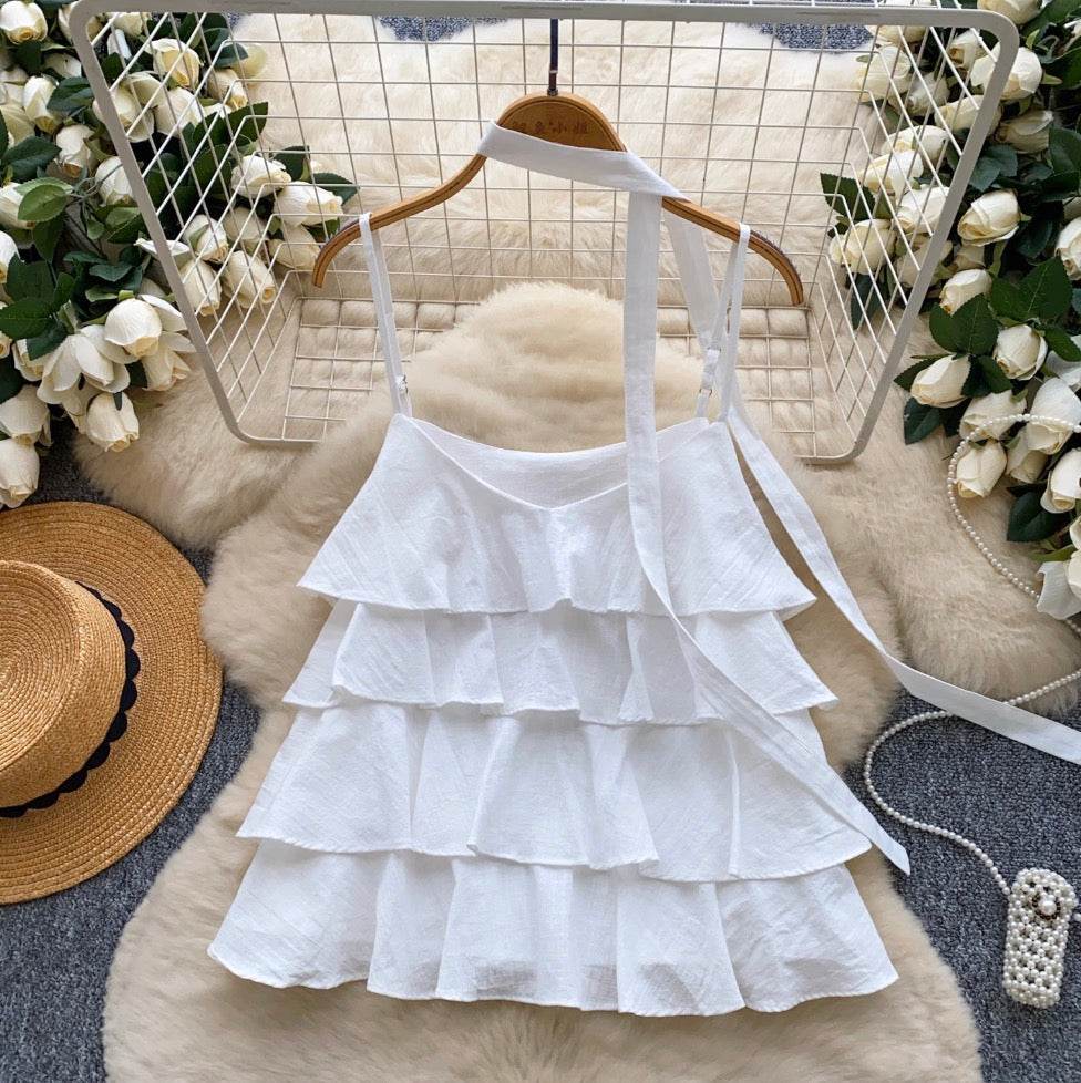 Layered Camisole with Ribbon