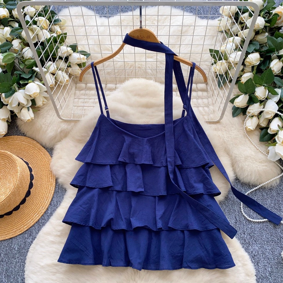 Layered Camisole with Ribbon