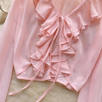 Sunscreen Cardigan & Pleated Skirt 2Pcs