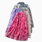 Fairy 3D Floral Mesh Half-body Skirt