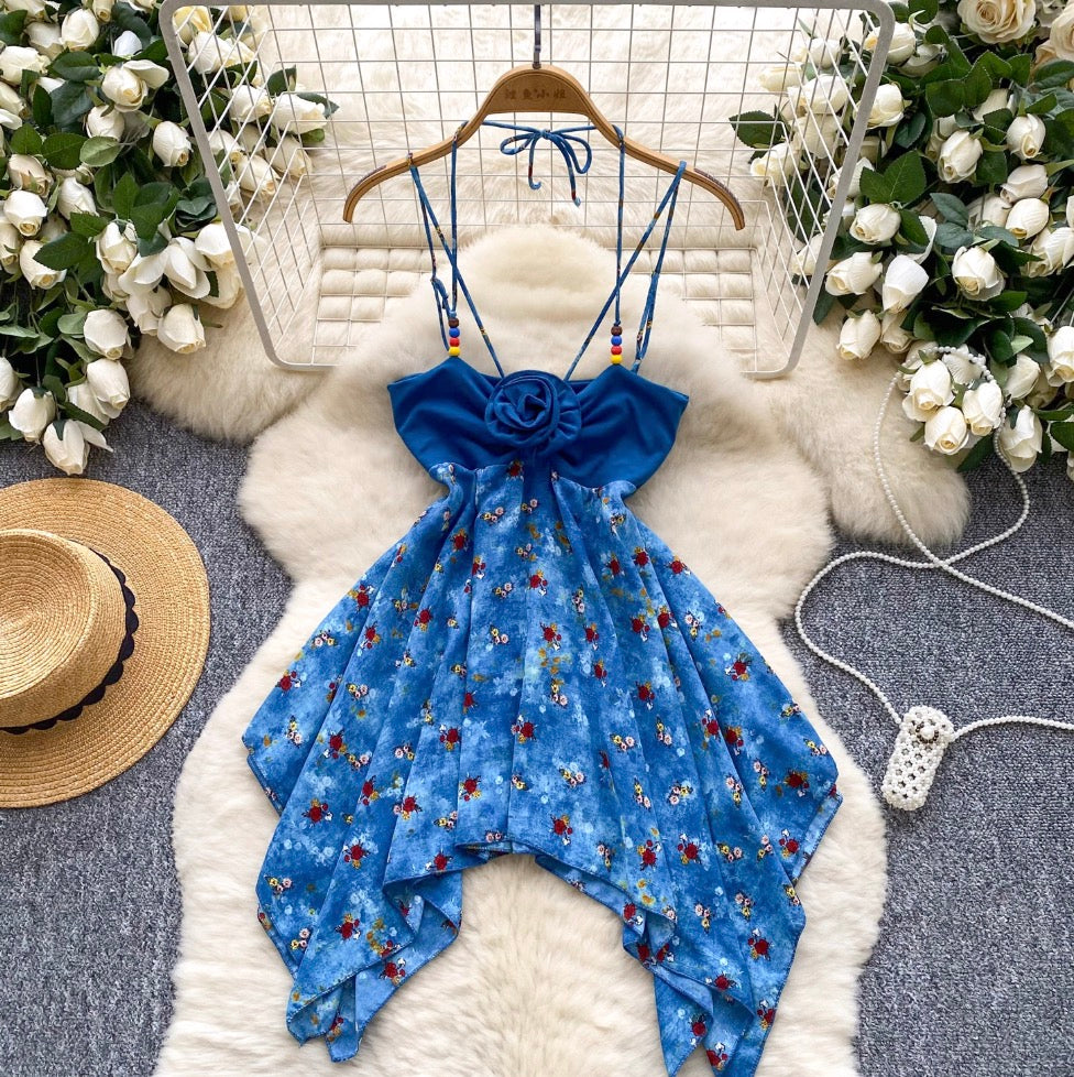 Hottie Floral Beaded Slip Dress