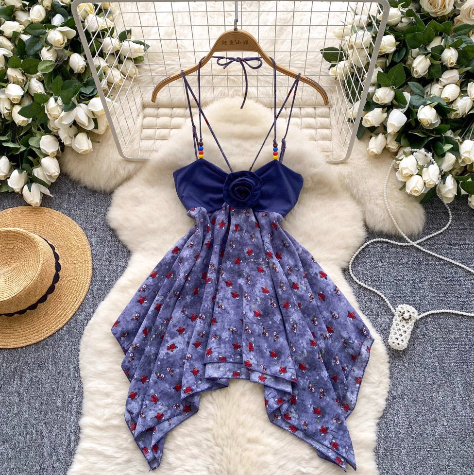 Hottie Floral Beaded Slip Dress