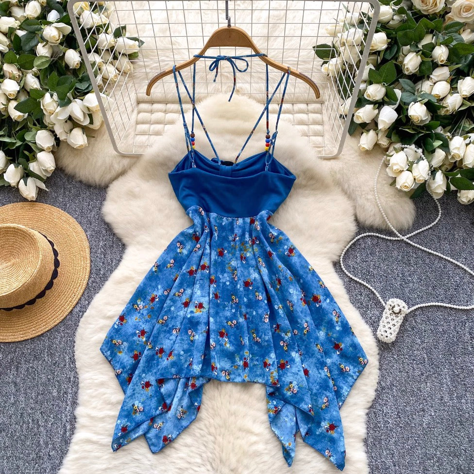 Hottie Floral Beaded Slip Dress