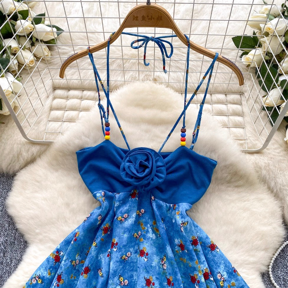 Hottie Floral Beaded Slip Dress
