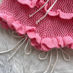 Cutie Tank Top & Hollowed Shorts 2Pcs