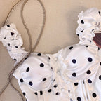 Chic Polka Dot Ruffled Top