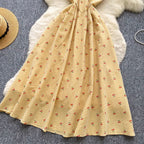 Sweetie Lace Trim Plaid Slip Dress