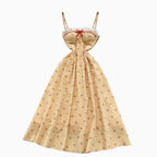 Sweetie Lace Trim Plaid Slip Dress