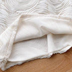 Sweetie Round Collar Ruffled Top