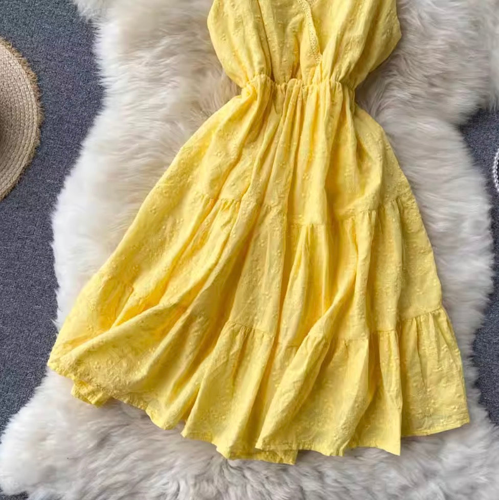 Sweetie Lace Trim Slip Dress