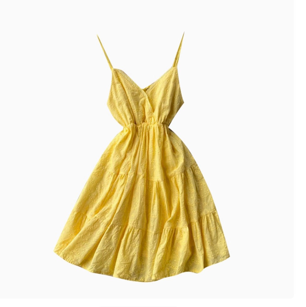 Sweetie Lace Trim Slip Dress