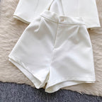 Suit Vest & Shorts OL Outfit 2Pcs