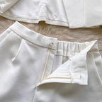 Suit Vest & Shorts OL Outfit 2Pcs